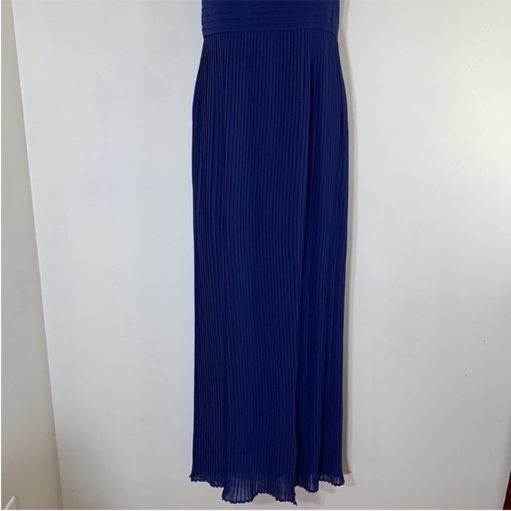 BCBGeneration Lace & Pleat Maxi Chiffon Dress with Front Split. 6. NWT. $178! - Picture 6 of 16